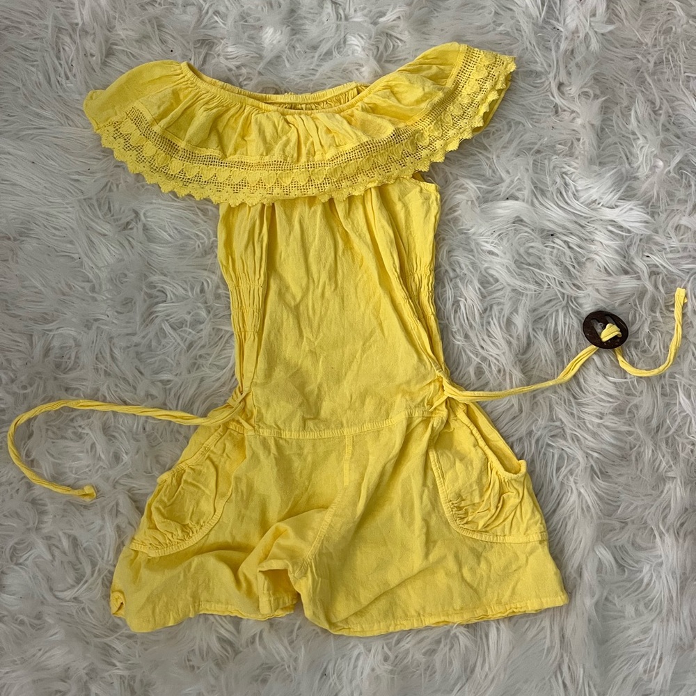 Yellow romper/coverup